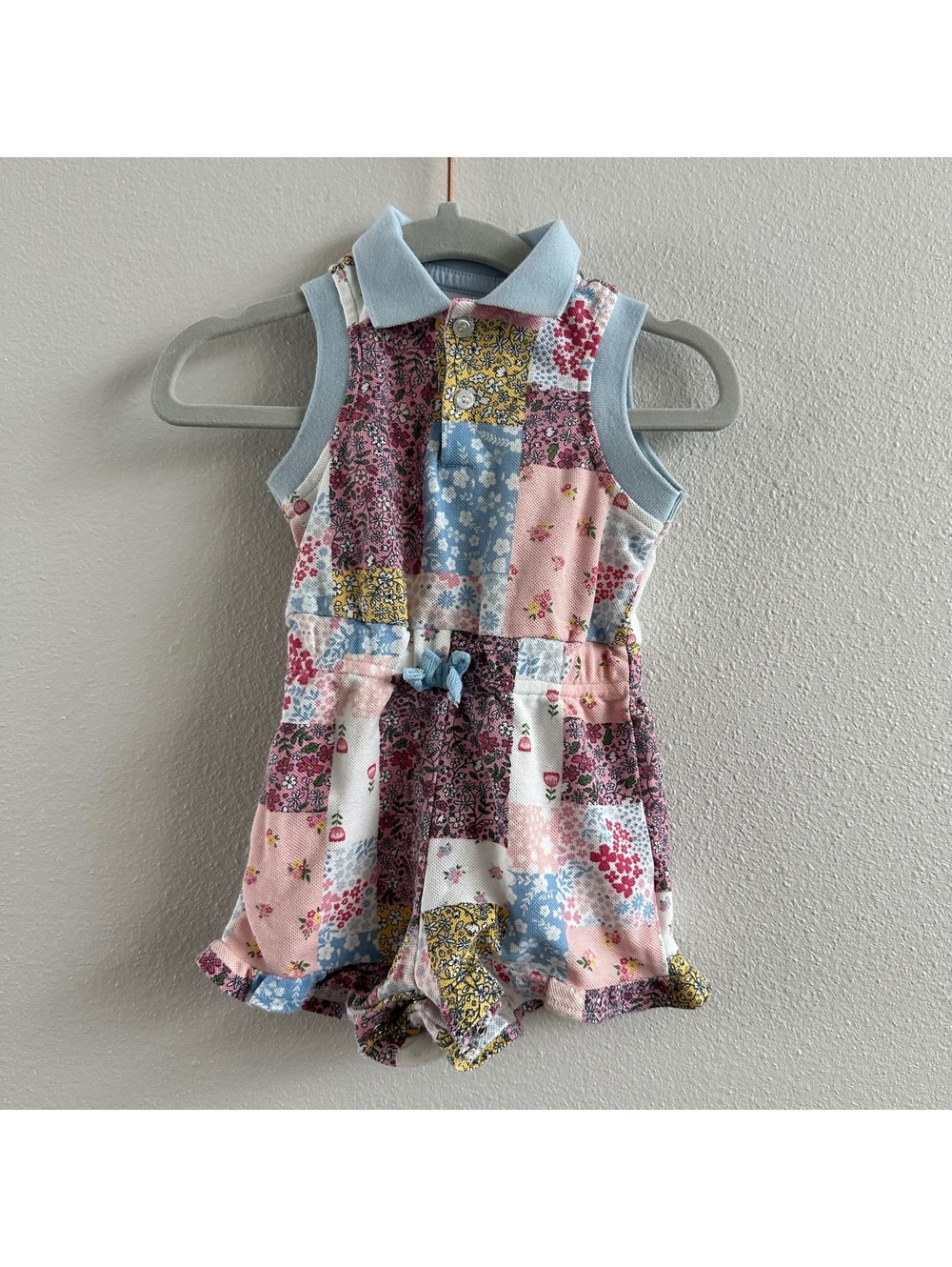 Bearpaw Girl's Patchwork Romper Size 24M